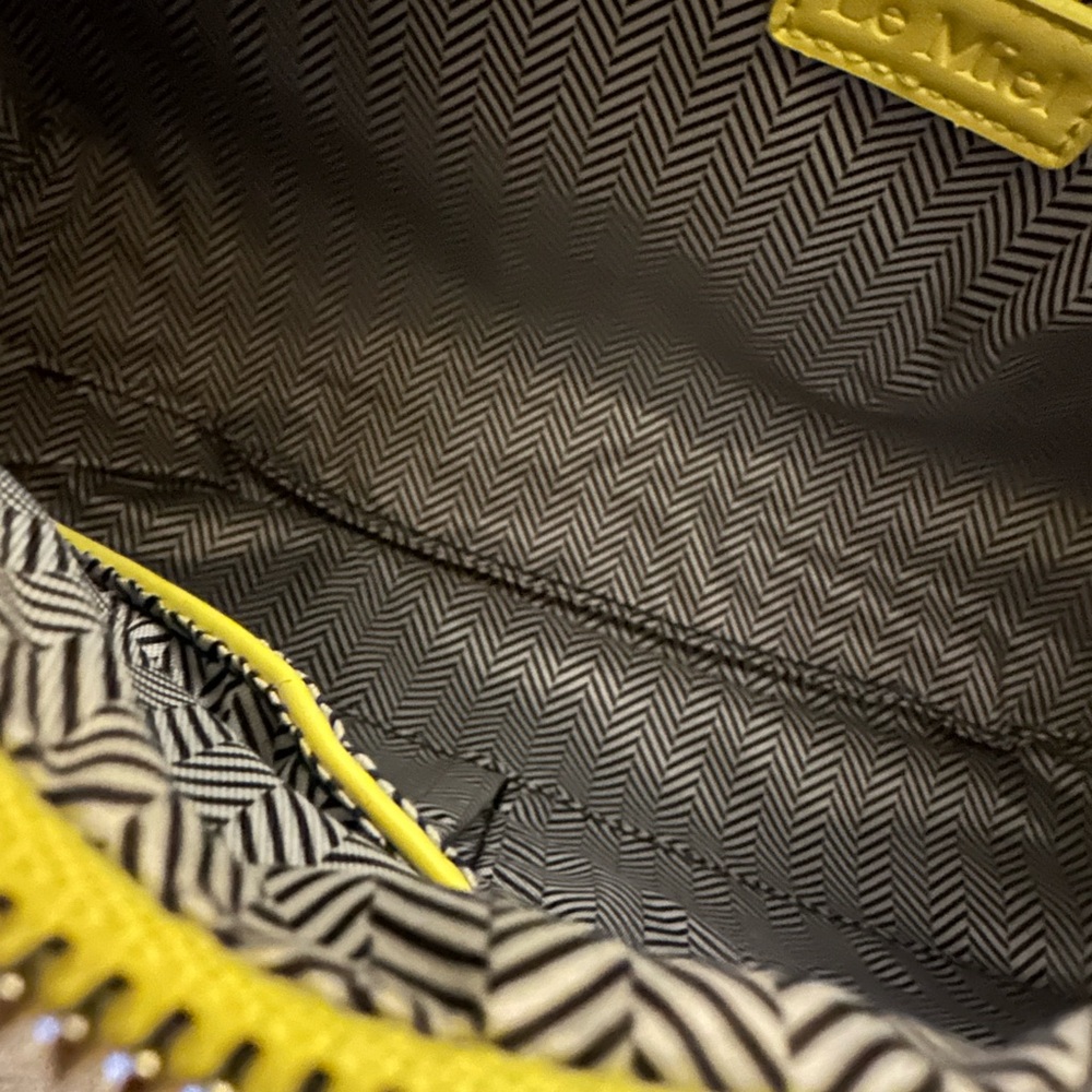 Le Miel  HOBO -‎  Neon Yellow Crossbody or Clutch  |  Chain Strap Vegan  NWT - Picture 7 of 11